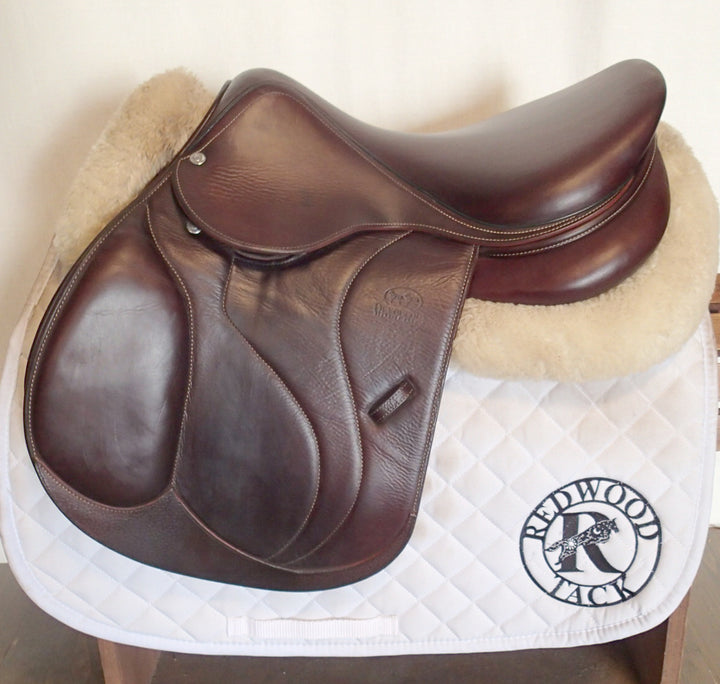 16.5" Devoucoux Biarritz O Saddle - Full Buffalo - 2017 - 1 Flaps - D3D - 4.75" dot to dot