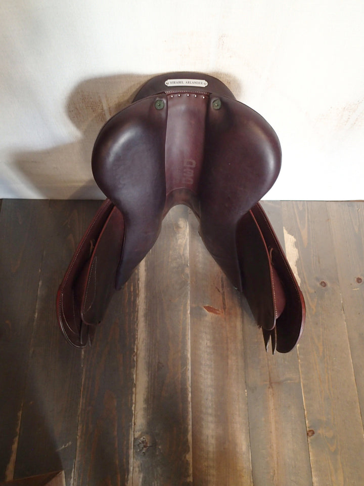 16.5" Devoucoux Biarritz O Saddle - Full Buffalo - 2017 - 1 Flaps - D3D - 4.75" dot to dot