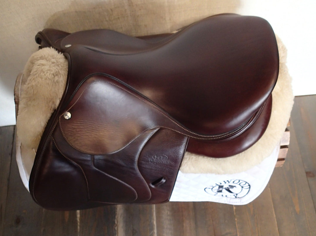 16.5" Devoucoux Biarritz O Saddle - Full Buffalo - 2017 - 1 Flaps - D3D - 4.75" dot to dot