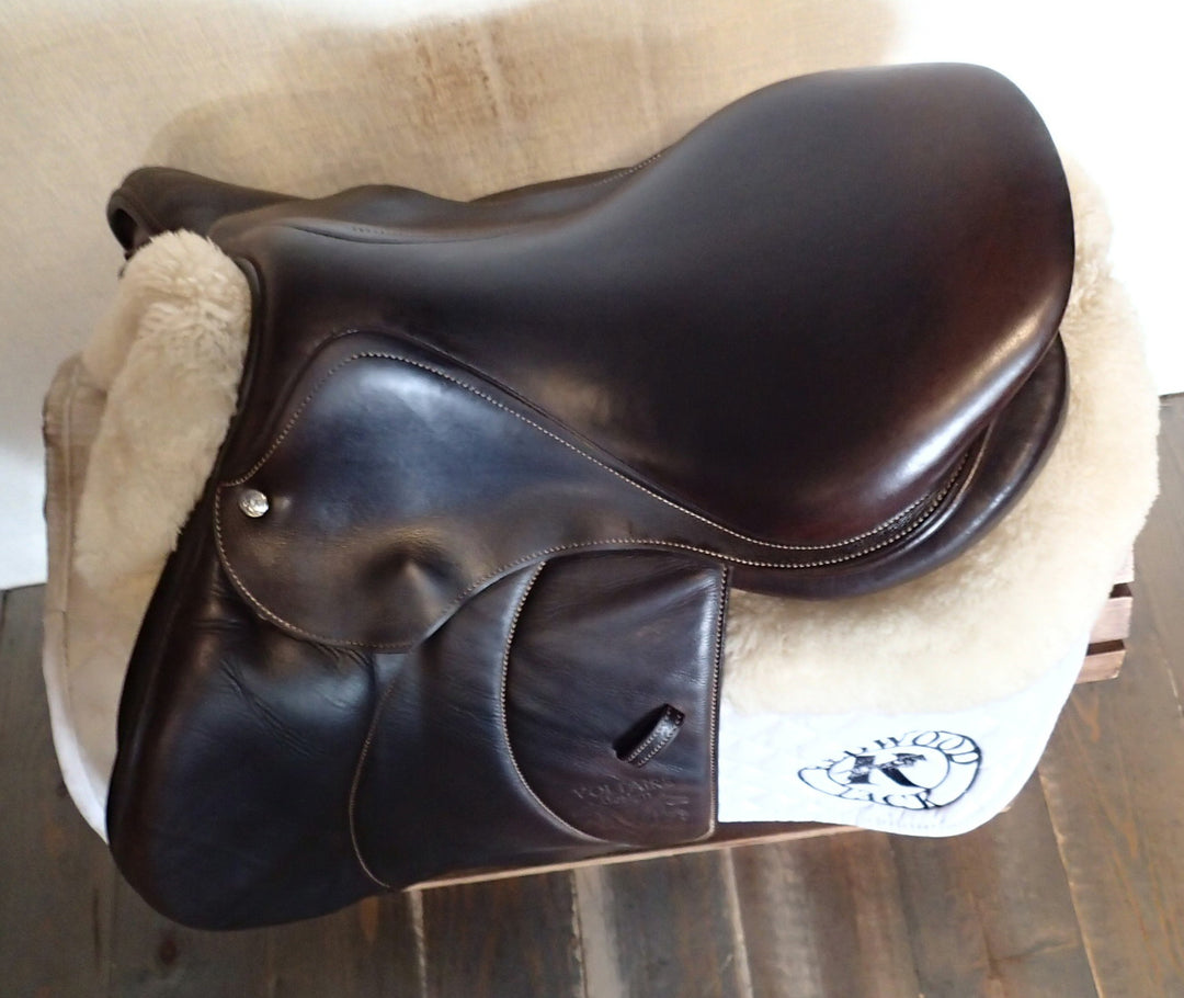 16.5" Voltaire Palm Beach Saddle - Full Buffalo - 2018 - 1A Flaps - 4.75" dot to dot - Pro Panels