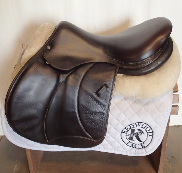 17.5 Voltaire Palm Beach Saddle - Full Buffalo - 2014 - 3AA Flaps - 4.75" dot to dot - Pro Panels