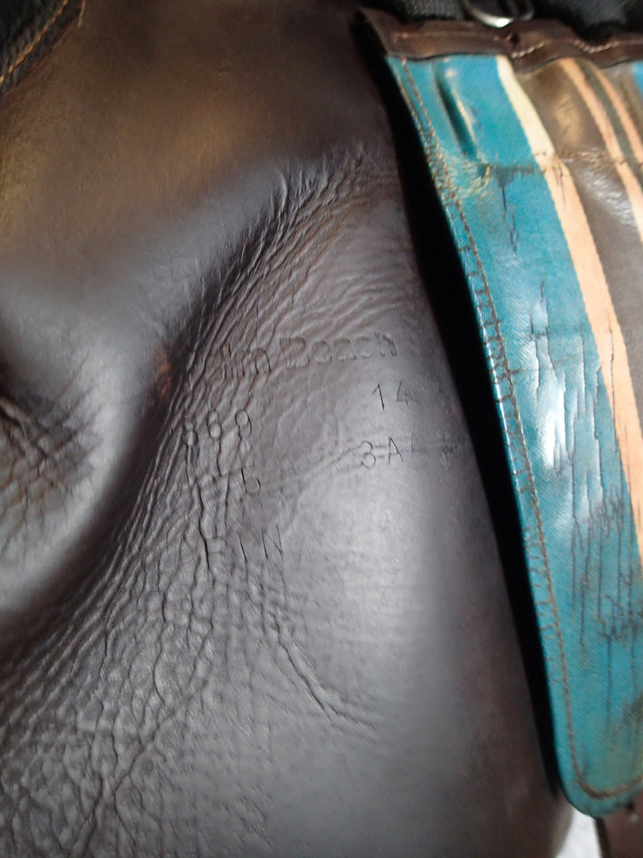 17.5 Voltaire Palm Beach Saddle - Full Buffalo - 2014 - 3AA Flaps - 4.75" dot to dot - Pro Panels