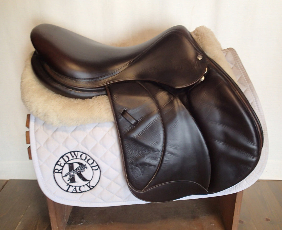 17.5 Voltaire Palm Beach Saddle - Full Buffalo - 2014 - 3AA Flaps - 4.75" dot to dot - Pro Panels