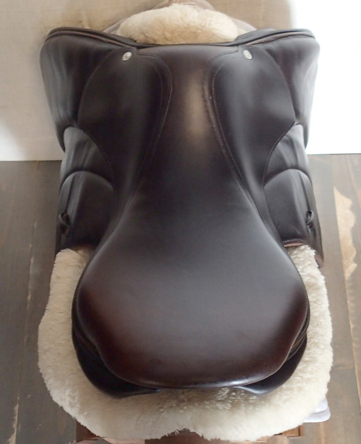 17.5 Voltaire Palm Beach Saddle - Full Buffalo - 2014 - 3AA Flaps - 4.75" dot to dot - Pro Panels