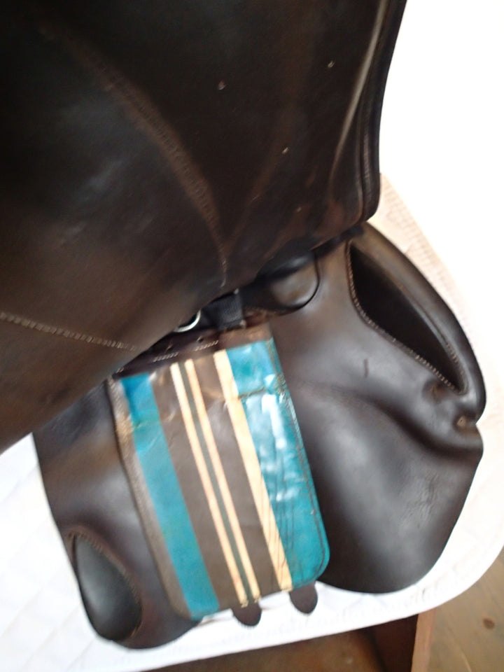 17.5 Voltaire Palm Beach Saddle - Full Buffalo - 2014 - 3AA Flaps - 4.75" dot to dot - Pro Panels
