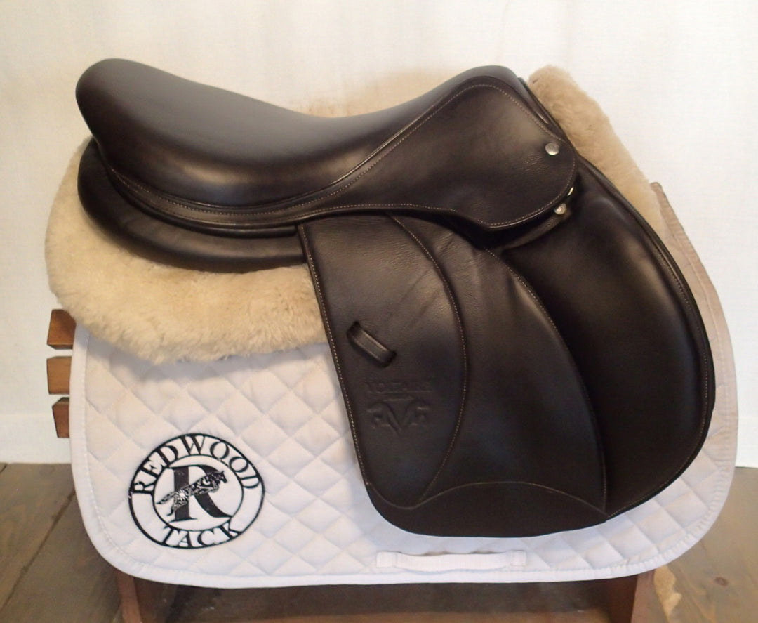 17.5" Voltaire Palm Beach Saddle - Full Buffalo - 2021 - 2 Flaps - 5" dot to dot