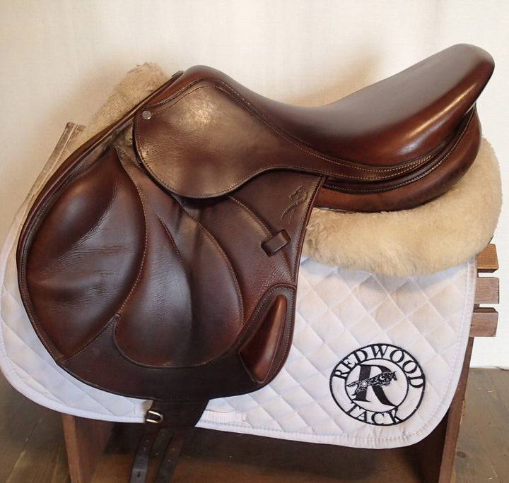 17.5" Antares Evolution Monoflap Saddle - Full Buffalo - 2014 - 2A Flaps - 4.75" dot to dot