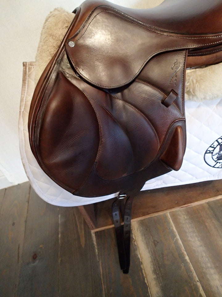 17.5" Antares Evolution Monoflap Saddle - Full Buffalo - 2014 - 2A Flaps - 4.75" dot to dot