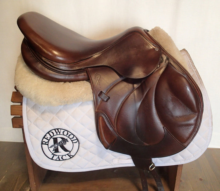 17.5" Antares Evolution Monoflap Saddle - Full Buffalo - 2014 - 2A Flaps - 4.75" dot to dot