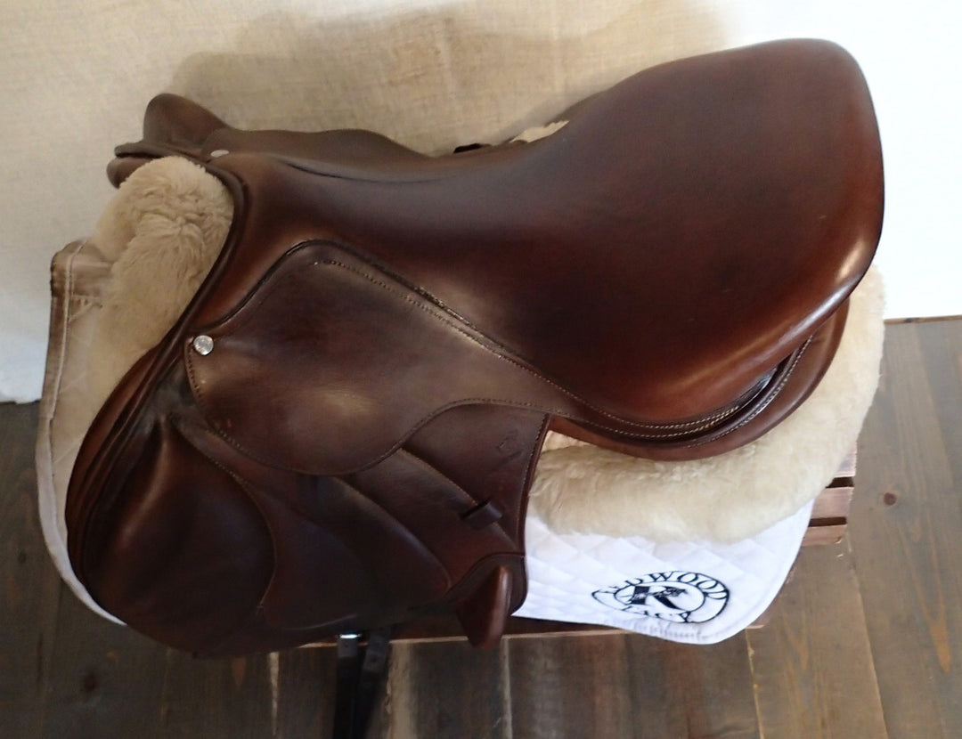 17.5" Antares Evolution Monoflap Saddle - Full Buffalo - 2014 - 2A Flaps - 4.75" dot to dot