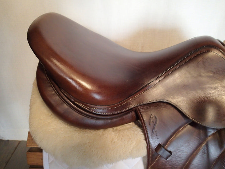 17.5" Antares Evolution Monoflap Saddle - Full Buffalo - 2014 - 2A Flaps - 4.75" dot to dot