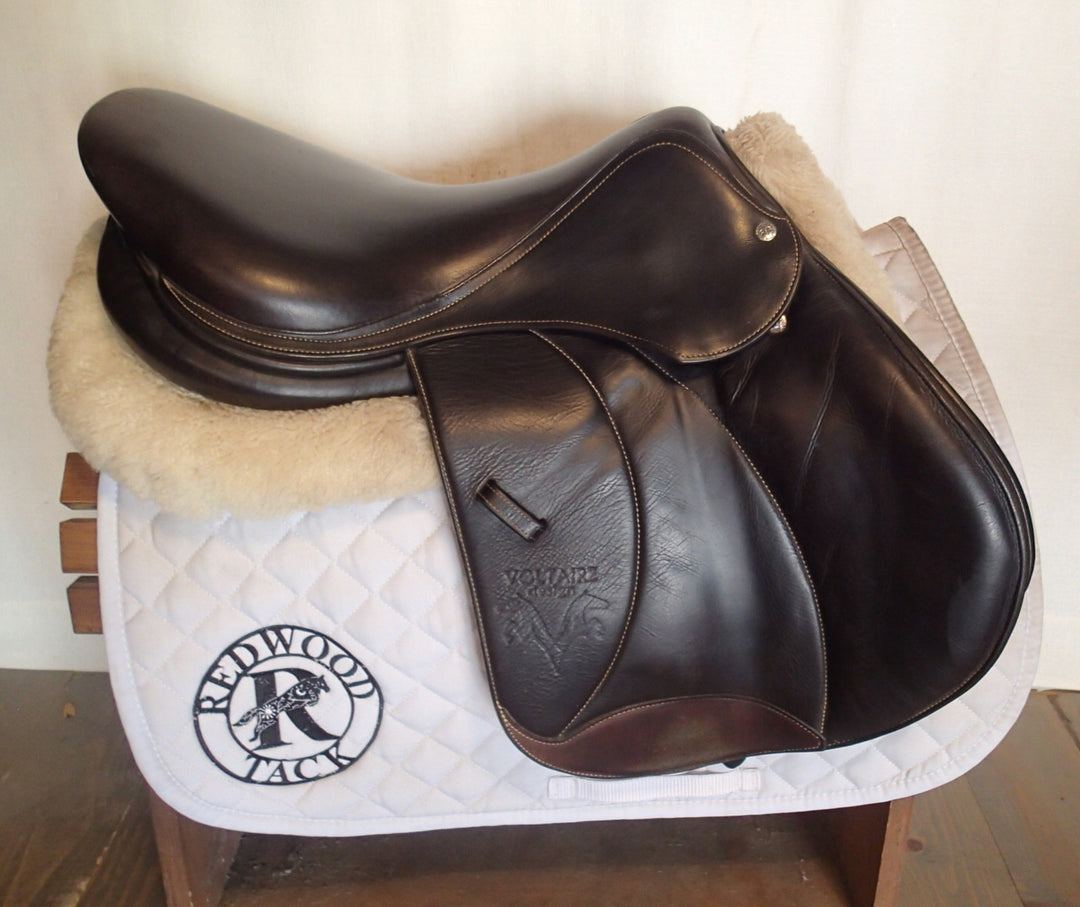 17.5" Voltaire Palm Beach Saddle - Full Buffalo - 2019 - 2AA Flaps - 4.75" dot to dot - Pro Panels