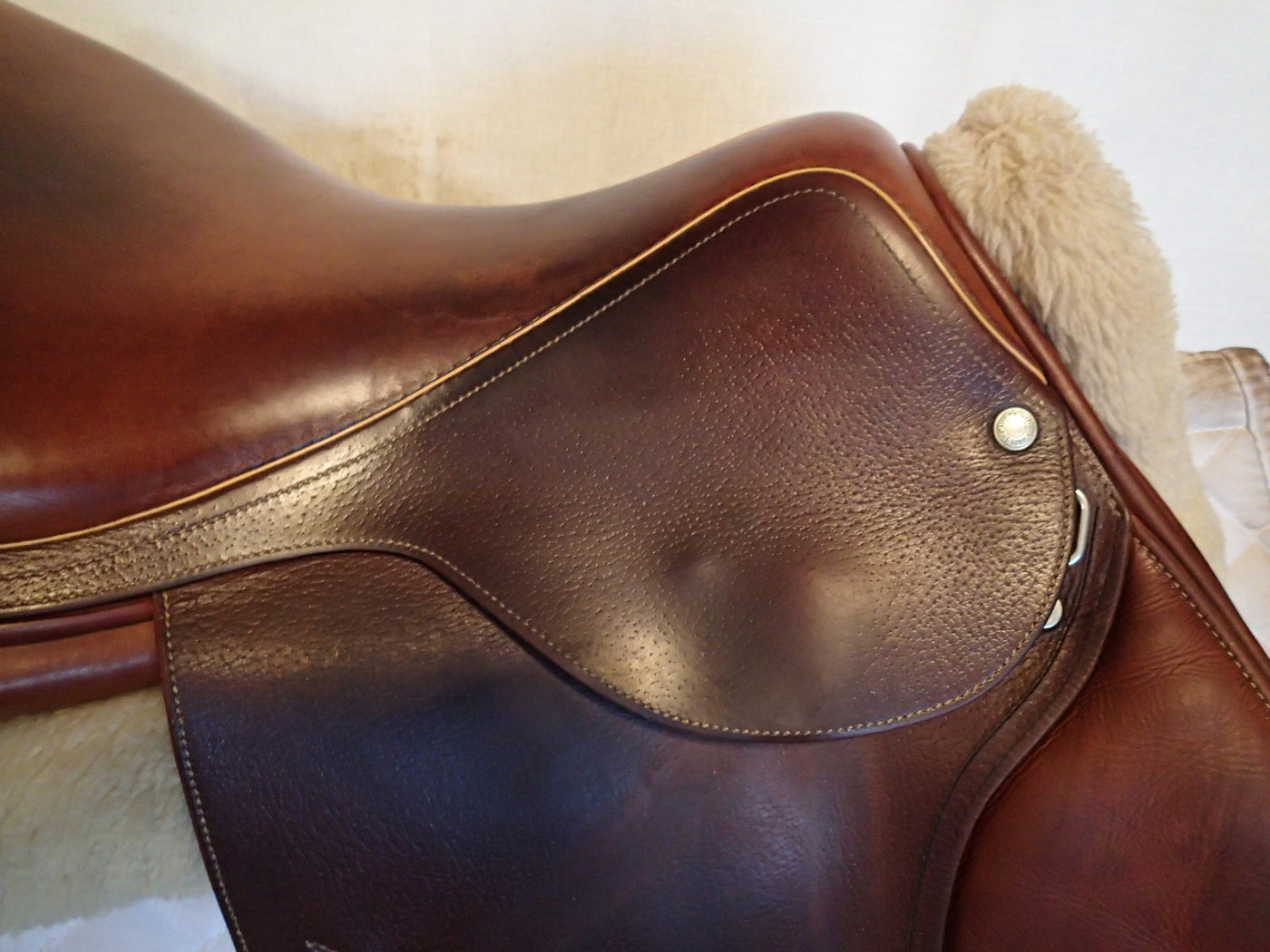 17.5" Luc Childeric Model M Saddle - 2007 - 3A Flaps - 4.5" dot to dot