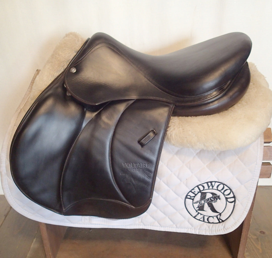 16.5" Voltaire Palm Beach Saddle - Full Buffalo - 2016 - 2A Flaps - 4.75" dot to dot - FIN Panels