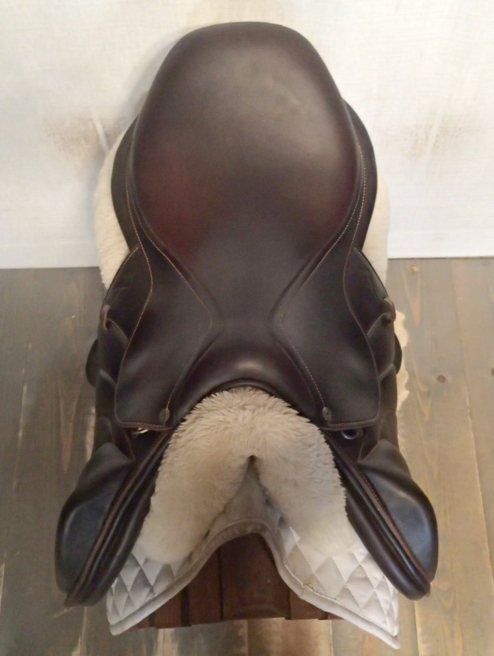 17.5" Antares Connexion Monoflap Saddle - Full Buffalo - 2022 - 3AA Flaps - 5" dot to dot