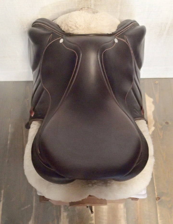 17.5" Antares Connexion Monoflap Saddle - Full Buffalo - 2022 - 3AA Flaps - 5" dot to dot