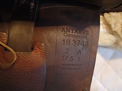 17.5" Antares Connexion Saddle - Full Buffalo - 2018 - 2A Flaps - 5.25" dot to dot