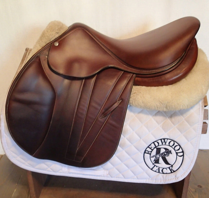 16" Butet Premium Saddle - Full Calfskin - 2022 - L Seat - 2 Flaps - 4.25" dot to dot