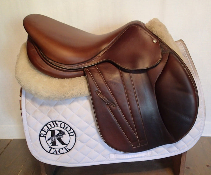 16" Butet Premium Saddle - Full Calfskin - 2022 - L Seat - 2 Flaps - 4.25" dot to dot