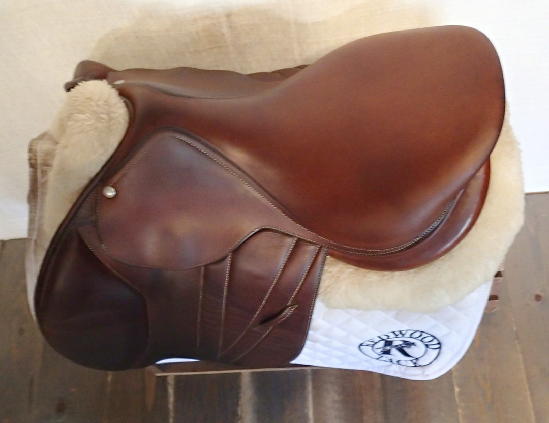 16" Butet Premium Saddle - Full Calfskin - 2022 - L Seat - 2 Flaps - 4.25" dot to dot