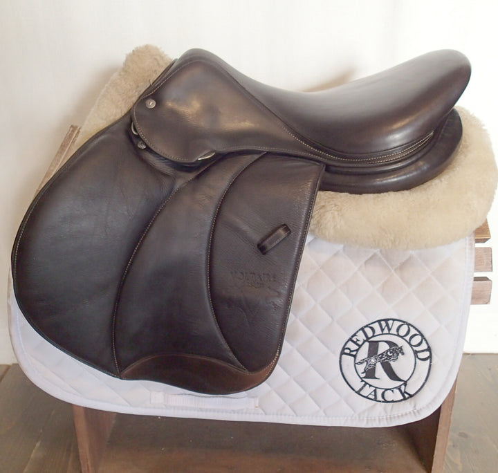 17" Voltaire Palm Beach Saddle - Full Buffalo - 2021 - 3AA Flaps - 4.75" dot to dot - Pro Panels