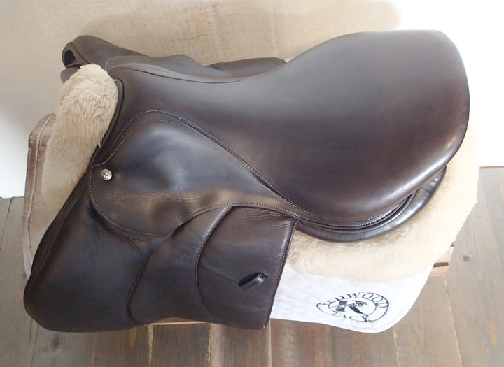 17" Voltaire Palm Beach Saddle - Full Buffalo - 2021 - 3AA Flaps - 4.75" dot to dot - Pro Panels