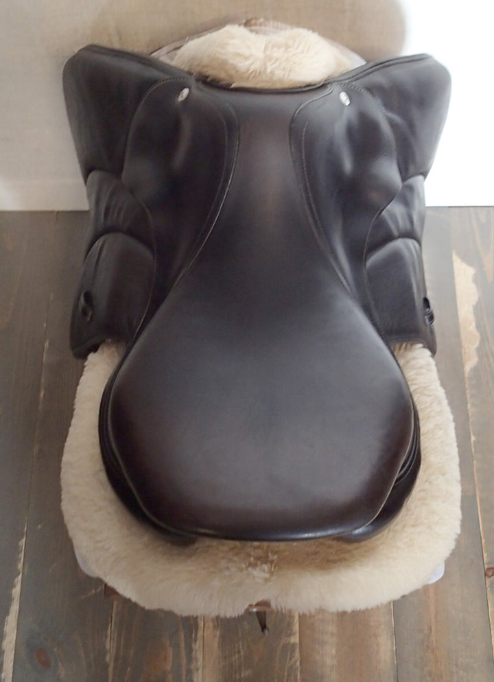 17" Voltaire Palm Beach Saddle - Full Buffalo - 2021 - 3AA Flaps - 4.75" dot to dot - Pro Panels