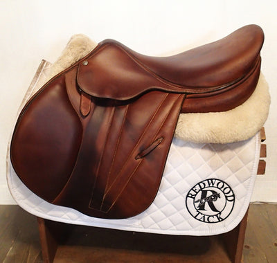 17.5" Butet Premium Saddle - Full Calfskin - 2015 - M Seat - 2.5 Flaps - 4.5" dot to dot