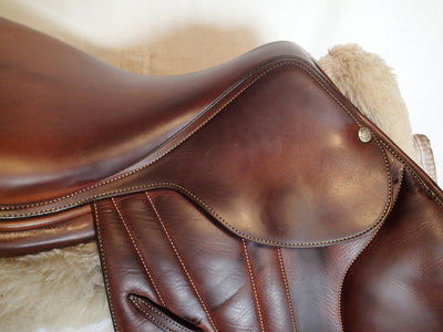17" Butet Premium Saddle - Full Calfskin - 2014 - P Seat - 1.75 Flaps - 4.25" dot to dot