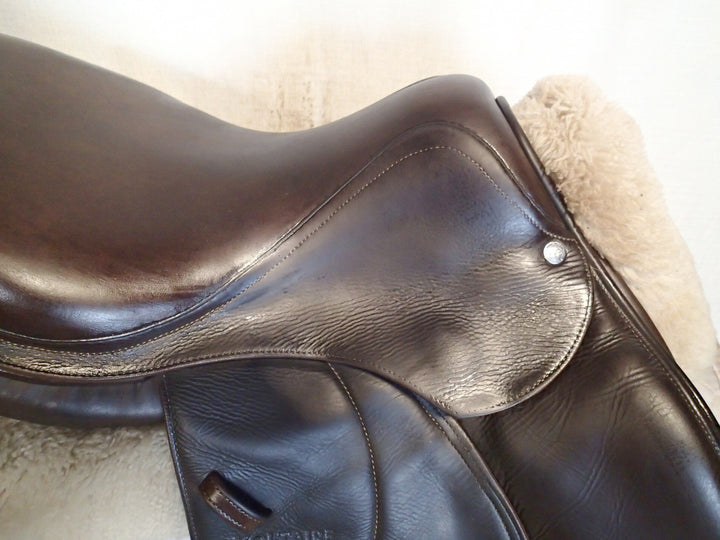 16" Voltaire Palm Beach Saddle - Full Buffalo - 2013 - 0 Flaps - 4.75" dot to dot - XFIN Panels