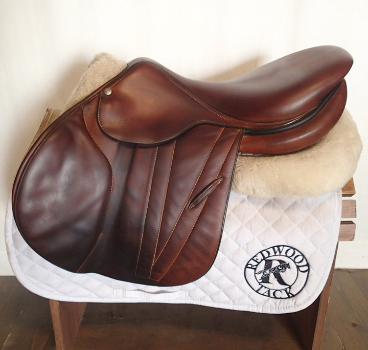 17.5" Butet Premium Saddle - Full Calfskin - 2018 - P Seat - 2.5 Flaps - 4.5" dot to dot