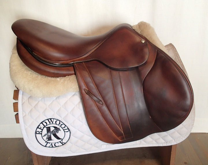 17.5" Butet Premium Saddle - Full Calfskin - 2018 - P Seat - 2.5 Flaps - 4.5" dot to dot