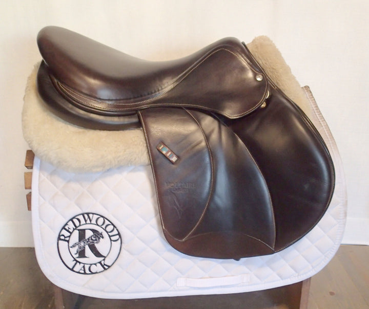 17.5" Voltaire Palm Beach Saddle - Full Buffalo - 2017 - 2A Flaps - 4.75" dot to dot - FIN Panels