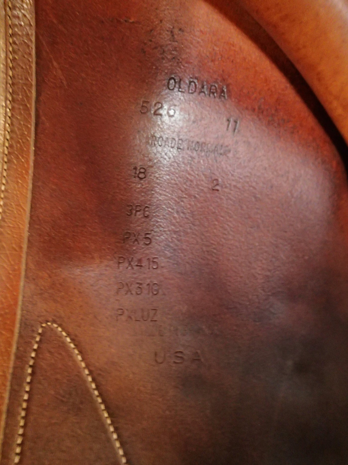 18" Devoucoux Oldara Saddle - Full Buffalo - 2011 - 2 Flaps - 4.5" dot to dot