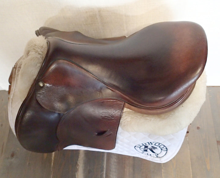 18" Devoucoux Oldara Saddle - Full Buffalo - 2011 - 2 Flaps - 4.5" dot to dot