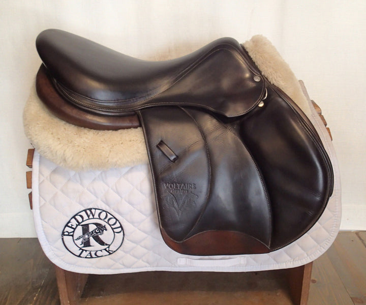 17.5" Voltaire Palm Beach Saddle - Full Buffalo - 2017 - 2A Flaps - 4.75" dot to dot - FIN Panels