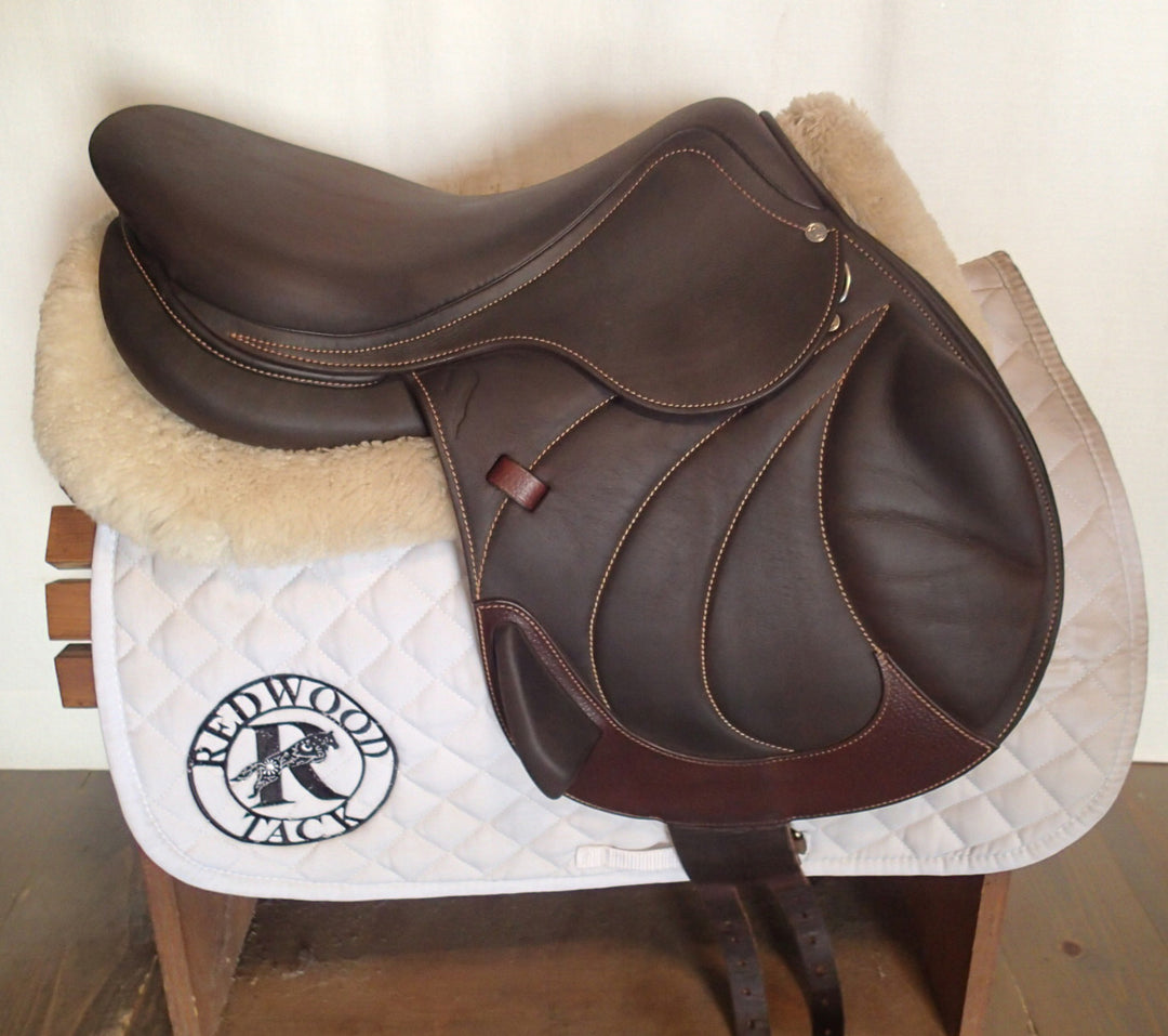 17" Antares Contact Monoflap Saddle - Full Buffalo - 2024 - 2N Flaps - 4.5" dot to dot
