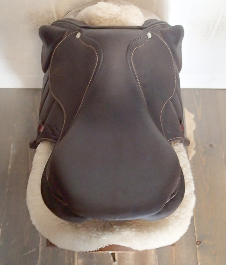 17" Antares Contact Monoflap Saddle - Full Buffalo - 2024 - 2N Flaps - 4.5" dot to dot