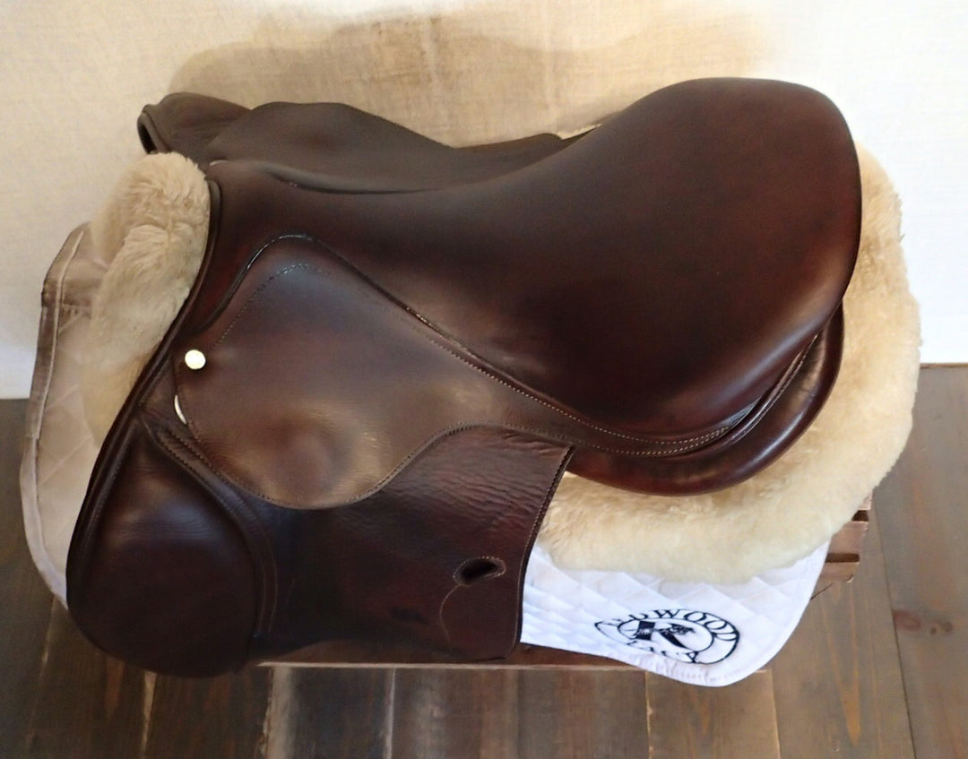 17" Antares Contact Saddle - Full Buffalo - 2017 - 3N Flaps - 4.5" dot to dot