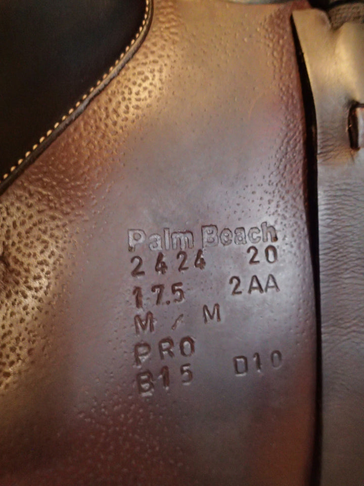 17.5" Voltaire Palm Beach Saddle - Full Buffalo - 2020 - 2AA Flaps - 4.75" dot to dot - Pro Panels
