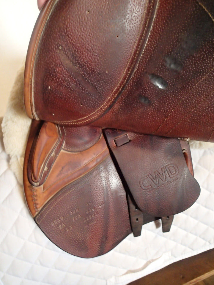 15.5" CWD Saddle - Full Buffalo - 2013 - 1L Flaps - SE19 - 4.5" dot to dot