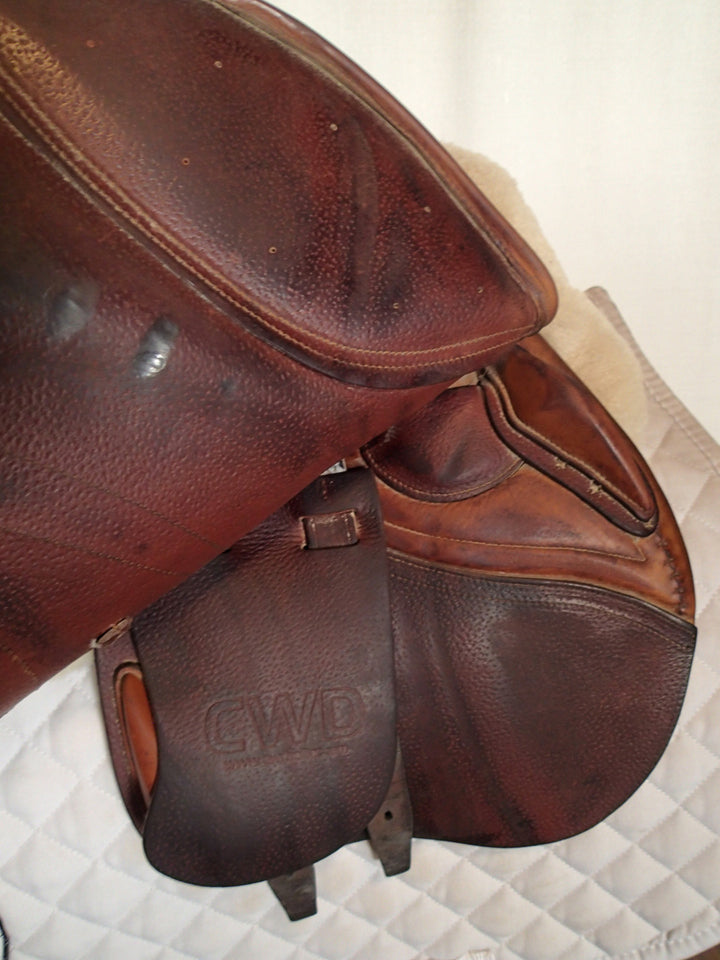 15.5" CWD Saddle - Full Buffalo - 2013 - 1L Flaps - SE19 - 4.5" dot to dot