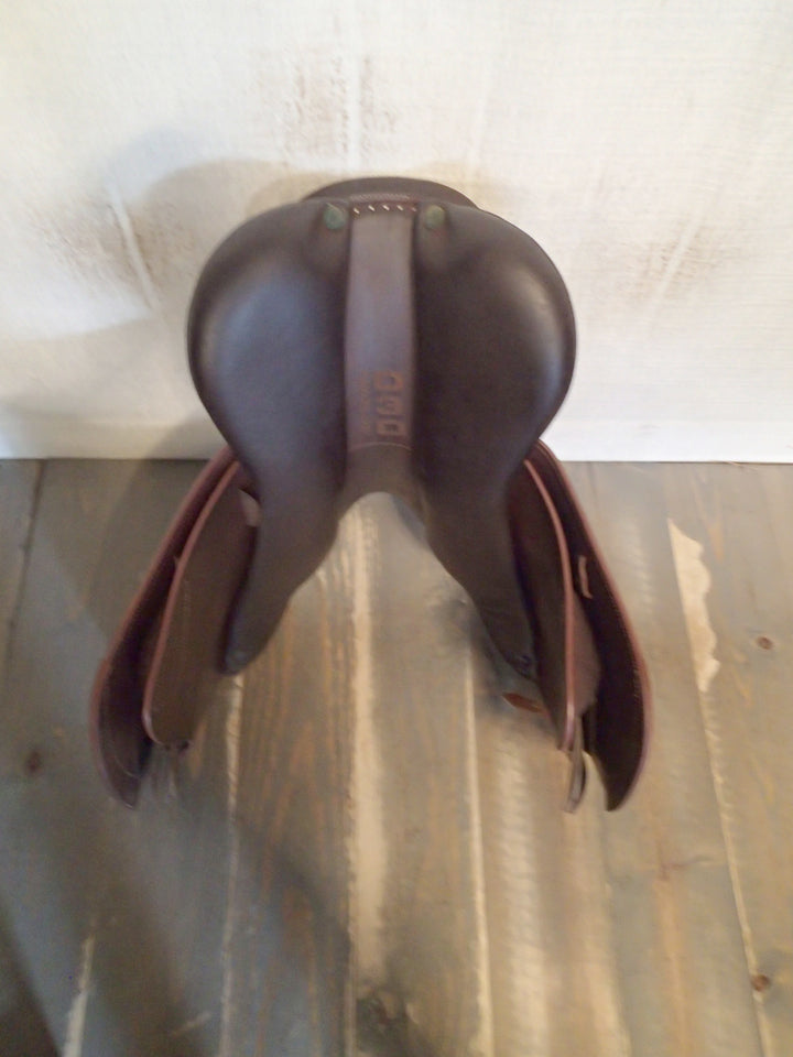 16.5" Devoucoux Biarritz O Saddle - Full Buffalo - 2022 - 1A Flaps - 5" dot to dot