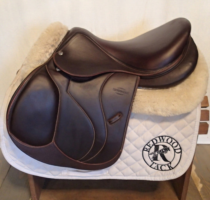 16.5" Devoucoux Biarritz O Saddle - Full Buffalo - 2022 - 1A Flaps - 5" dot to dot