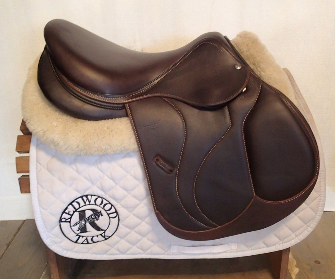 16.5" Devoucoux Biarritz O Saddle - Full Buffalo - 2022 - 1A Flaps - 5" dot to dot