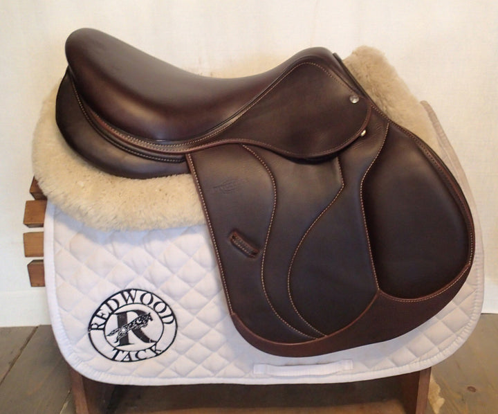 16.5" Devoucoux Biarritz O Saddle - Full Buffalo - 2022 - 1A Flaps - 5" dot to dot