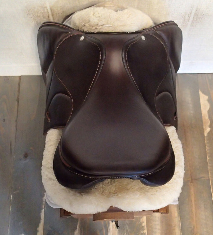 16.5" Devoucoux Biarritz O Saddle - Full Buffalo - 2022 - 1A Flaps - 5" dot to dot