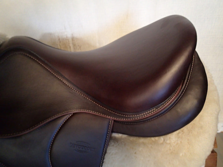 16.5" Devoucoux Biarritz O Saddle - Full Buffalo - 2022 - 1A Flaps - 5" dot to dot