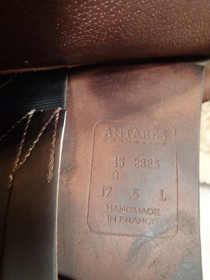 17.5" Antares Connexion Saddle - Full Buffalo - 2015 - 3N Flaps - 4.5" dot to dot