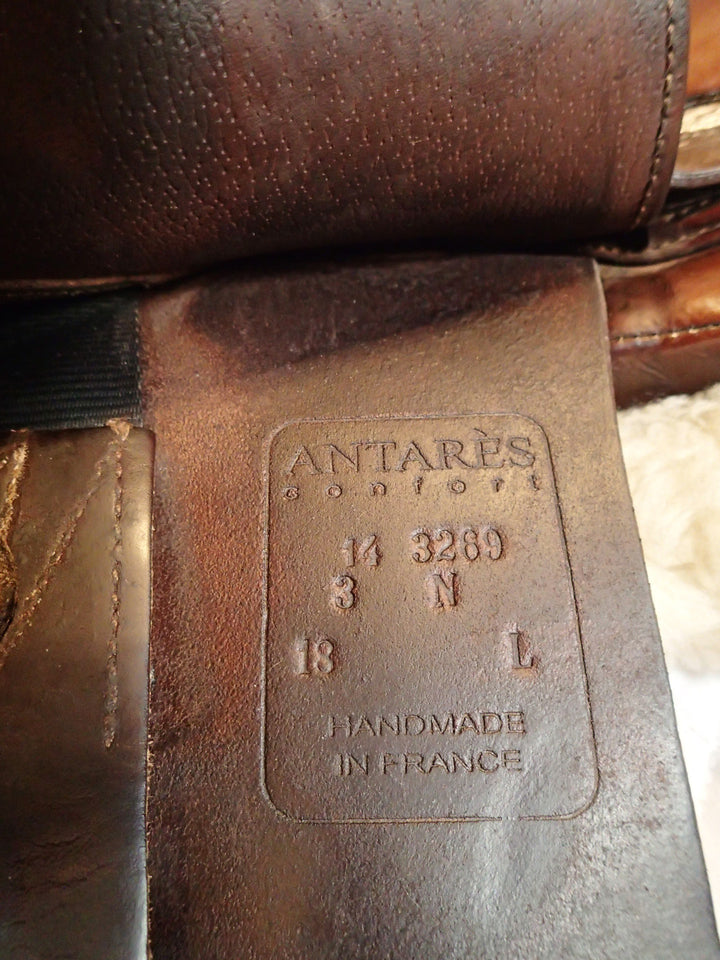 18" Antares Confort Saddle - Full Buffalo - 2014 - 3N Flaps - 4.75" dot to dot